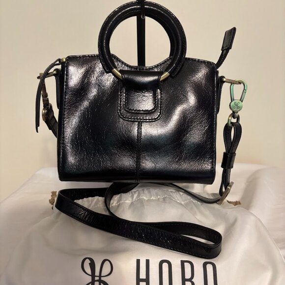 HOBO Handbags - NWT HOBO Black Leather Bag with Dust Bag (7.5" x 6" x 3")